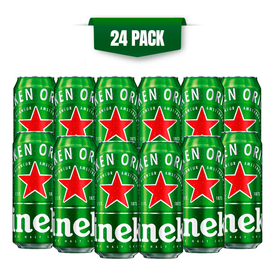 Cerveza Heineken 24 latas de 473ml