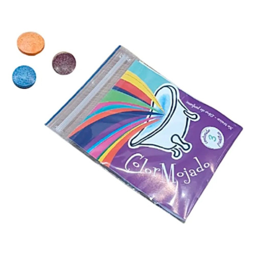 Pastillas X3 Color Mojado Arrugadedos Para Teñir El Agua