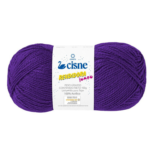 Lana Cisne Rendidora Jumbo X 5 Ovillos - 500gr Por Color Color Violeta 01034