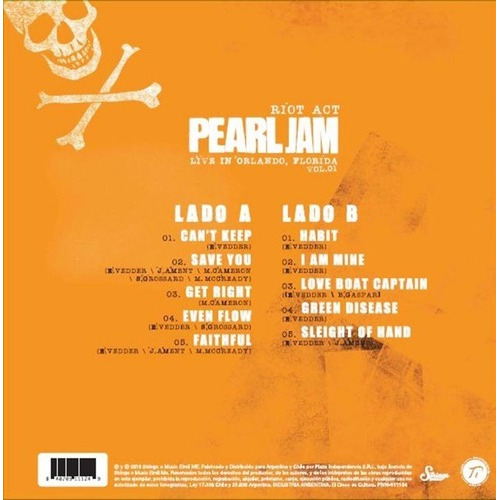 Live In Orlando Florida - Pearl Jam (vinilo)