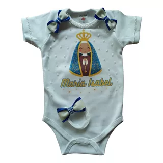 Body Algodão Nossa Senhora Aparecida Personalizado Menina