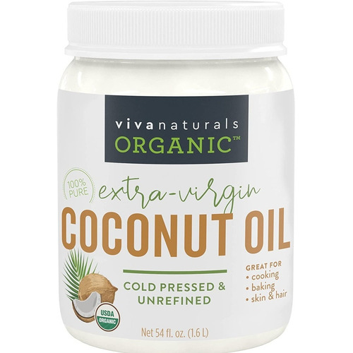 Aceite De Coco Orgánico (54 Oz) Viva Naturals