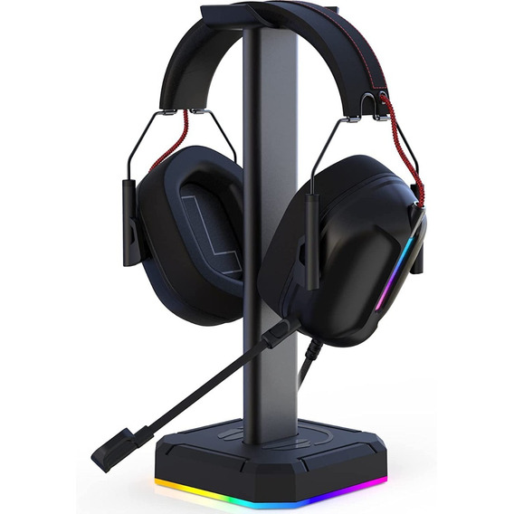 Soporte Y Base Para Auriculares Y Diademas Gamer Rgb