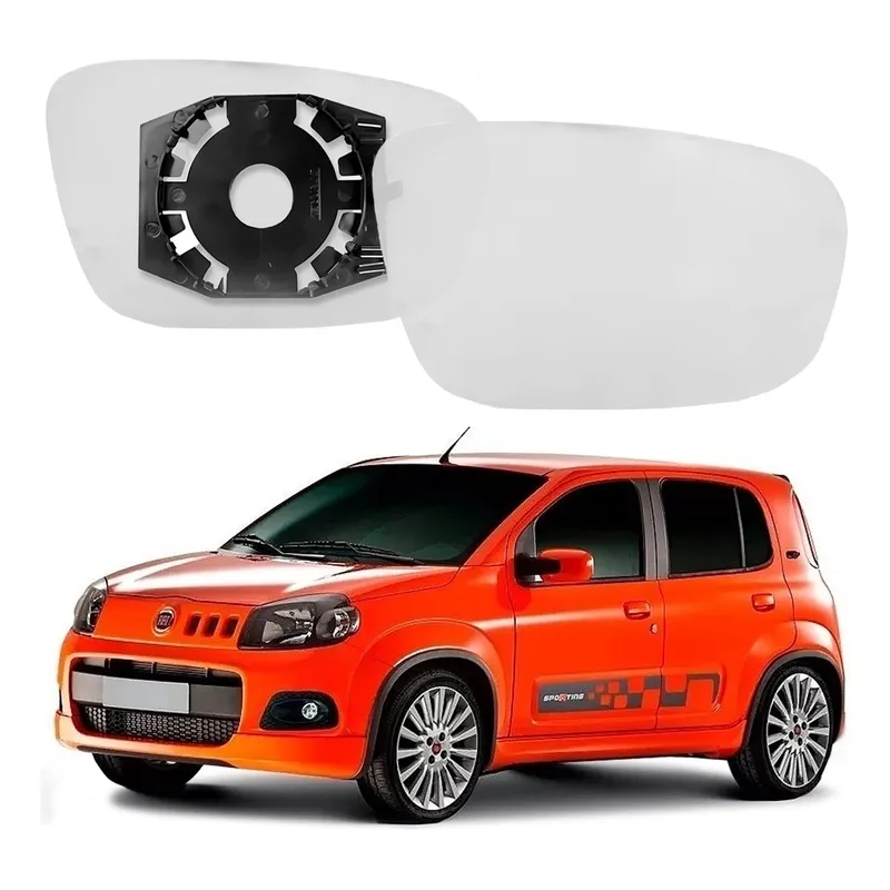 Lente Retrovisor Esquerdo Uno Sporting 1.4 2010 A 2016
