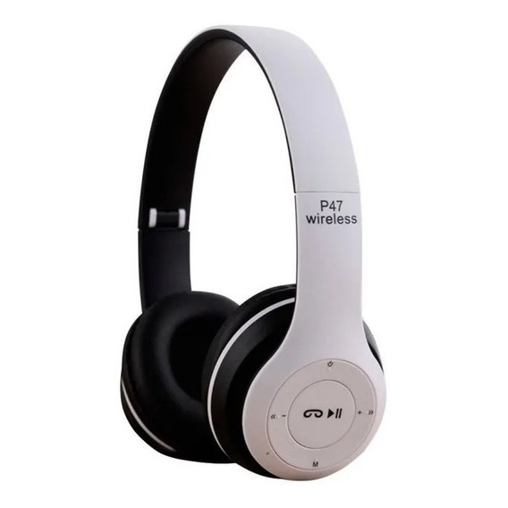 Auriculares Wireless Bluetooth P47 Color Blanco