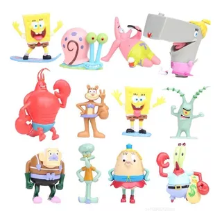 Bob Esponja Set 12 Figuras