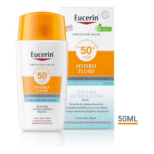 Eucerin protector solar facial hydro fluid fps50+ 50 ml