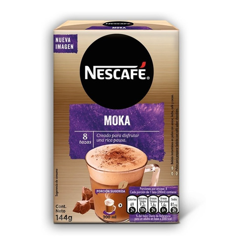 Café Nescafé Moka Caja 8x18grs
