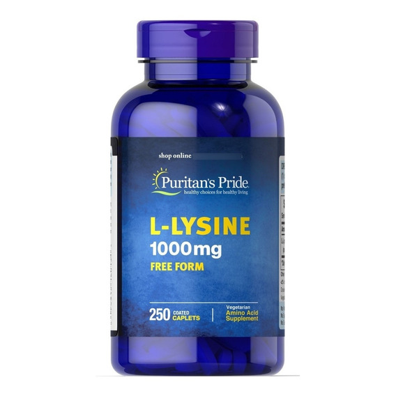 L-lysine 1000 Mg - 250 Tabletas- Pu - Unidad a $266