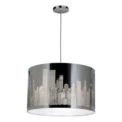 Lampara Colgante 1 Luz New York City Apto Led Deco Moderno