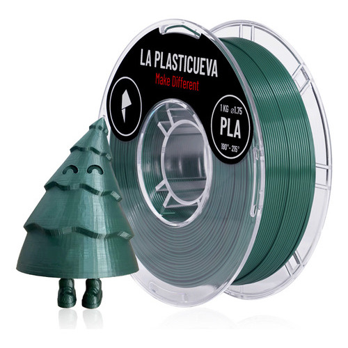 Pla 1.75 - 1kg Filamento Para Impresión 3d - La Plasticueva Color Verde