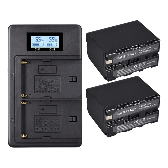 Kit Cargador Batería Para Sony Np-f970 Np-f960 Np-f550