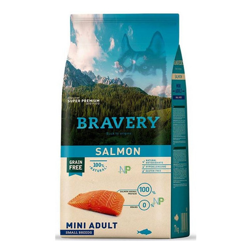 Bravery Salmon Mini Adult Small Breeds 7 Kg
