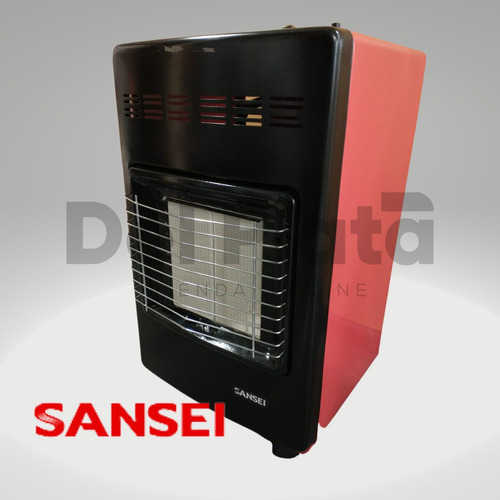 Garrafera Sansei 3800 Kcal/h Saga3800gerp Roja Premium Color Negro y Rojo