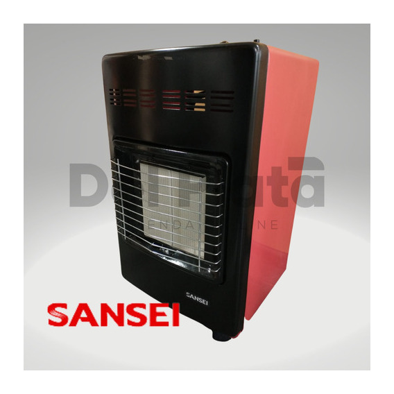 Garrafera Sansei 3800 Kcal/h Saga3800gerp Roja Premium Color Negro y Rojo