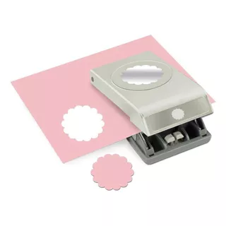 Ek Tools Scallop 2 | Perforadora Scrapbook Blonda 5.1 Cm Color Gris