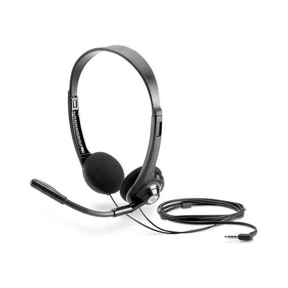 Audífonos Hp Alambricos Boom 150 Mic Headset Color Negro