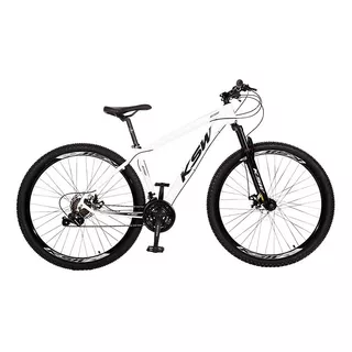 Bicicleta Ksw Xlt 100 21v Shimano Cor Branco Com Preto Tamanho Do Quadro 15