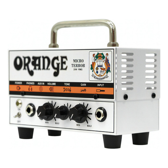 Orange Micro Terror Cabezal Pre Valvular 20 Watts Guitarra Color Blanco