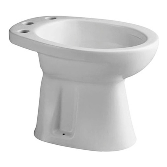 Bidet Ferrum Andina Grifería 3 Agujeros Loza Blanco *