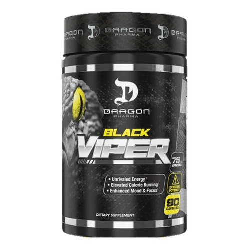 Termogenico Dragon Pharma Black Viper 90 Cap Energia Extrema Sin sabor