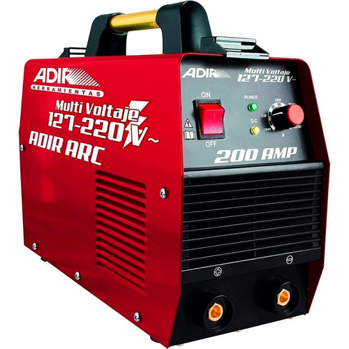 Soldadora Inversora Portátil 200amp 110/220v Adir 6701 Color Rojo