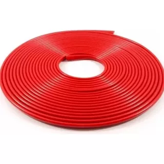 Rolo Friso Vermelho Premium Filete Flexivel 12mm X 11 Metros