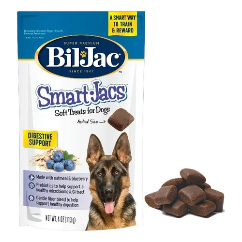 Bil Jac Smart Jacs Digestive Golosina Blanda Para Perro 113g