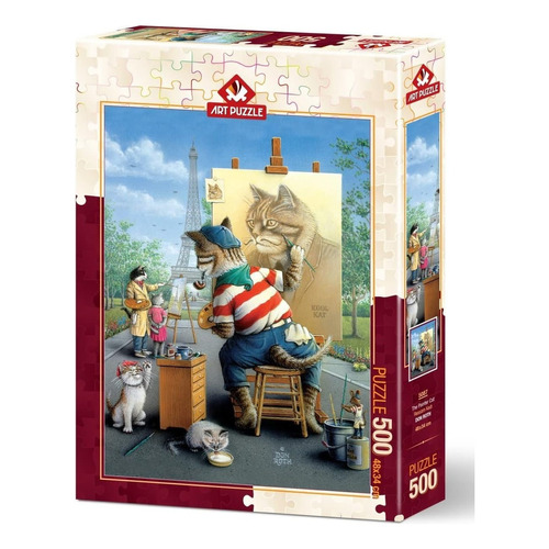 El Gato Pintor De París Rompecabezas 500 Pzs Art Puzzle 5087