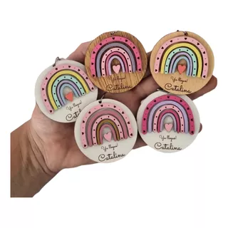 Souvenirs Arcoiris Nordico Personalizados X 30 Llaveros/iman