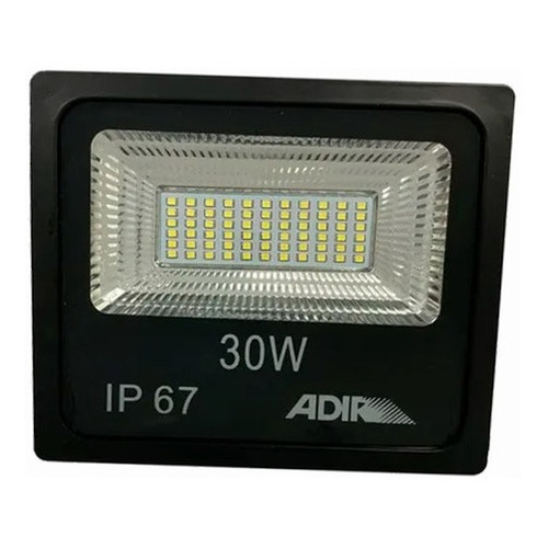 Reflector Led 30w Extra Plano High Lumen Adir 6087 Ip67 Color de la carcasa Negro