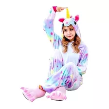 Pijama Kigurumi Unicornio Estrellas Rayado  Adultos 