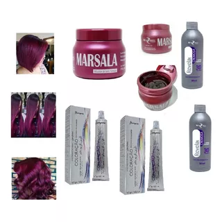  Kit Marsala 2 Tinta 1 Matizad 250g 2 Ox 30v Mairibel Vinho Tom N 66.26 Vinho Marsala