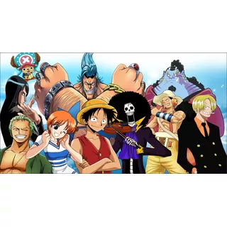 Painel Festa Lona One Piece Piratas (3.00m X 1.60m)