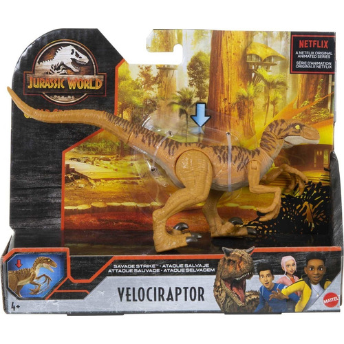 Figura De Dinosaurio Velociraptor De Jurassic World Mattel