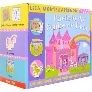 Castelo De Contos De Fadas: Leia, Monte E Aprenda, De Little Tiger Press Ltd.. Editora Brasil Franchising Participações Ltda, Capa Dura Em Português, 2019