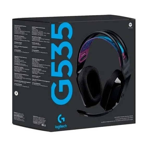 Audifonos C/ Microfono Gamer G535 Inalambrico Lightspeed