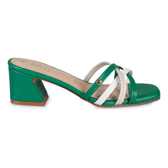 Sandalia Slide Casual Mujer Piazza Verde 152