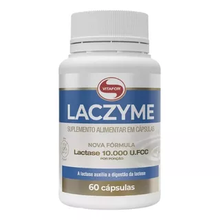 Laczyme - 60 Cap - Vitafor Sabor Sem Sabor