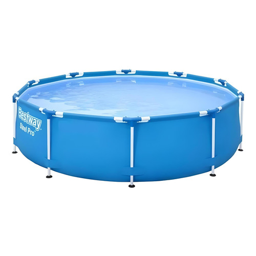 Pileta estructural redondo Bestway 56679 con capacidad de 4678 litros de 3.05m de largo x 305m de ancho de 3.05m de diámetro  azul