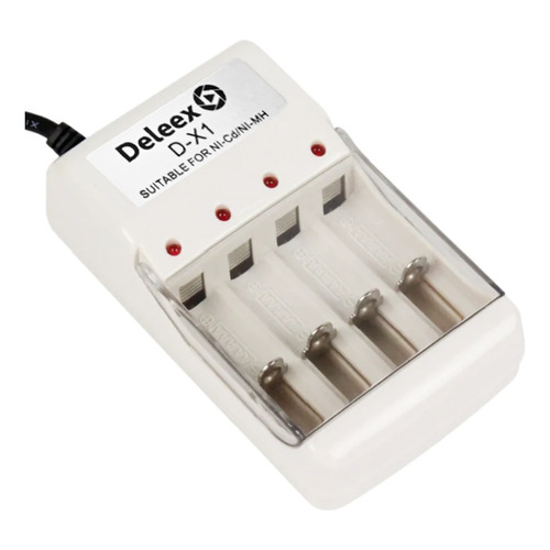 Cargador De Pilas Recargables Aa Aaa Usb 4 Pilas Ni/cd Ni/mh