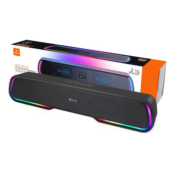 Barra Sonido Bluetooth Gamer Pc Rgb Kisonli Led-913