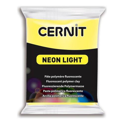 Cernit Neon Light Arcilla Polimérica 56 G Colores A Elección Color Amarillo