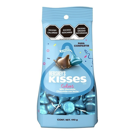 Chocolate Hershey´s Kisses Fiesta Azul Leche 190g