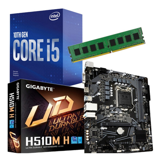 Combo Actualizacion Pc Intel I5 10400 8gb Mother H410
