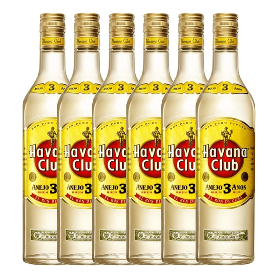 Ron Havana Club Blanco Añejo 3 Años750cc X6 - Gobar®