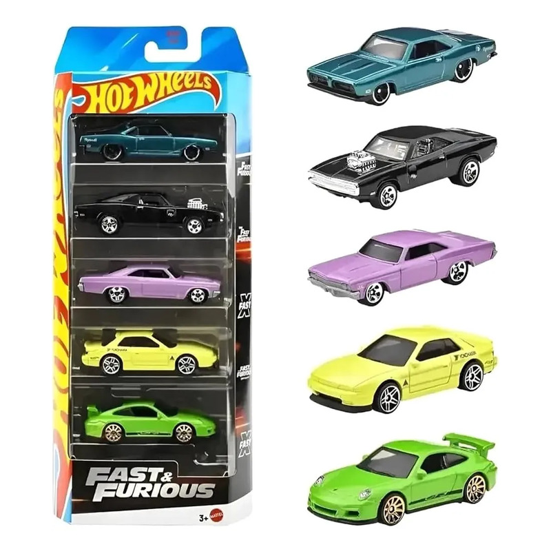 Hot Wheels Conjunto C/ 5 Carrinhos 1:64 - Mattel Original