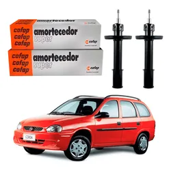  Par Amortecedor Dianteiro Corsa Wagon 1.0 1.6 1997 A 2002