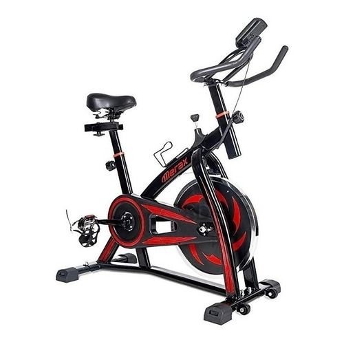 Bicicleta estática Merax Mz 300 Series para spinning color negro y rojo