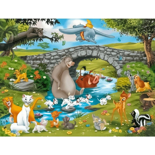 Rompecabezas Animalitos Disney Ravensburger 100 Piezas Xxl